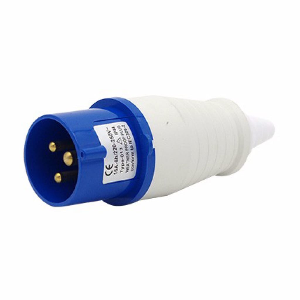 CLAVIJA AEREA 16A 230VAC 2P+T AZUL