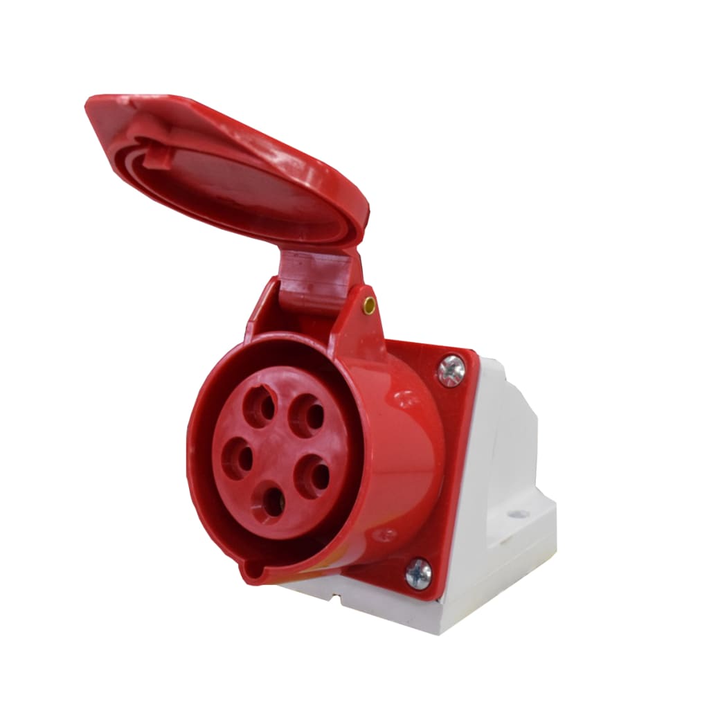 TOMA SOBREPONER 16A 220-380/240-415VAC ROJO