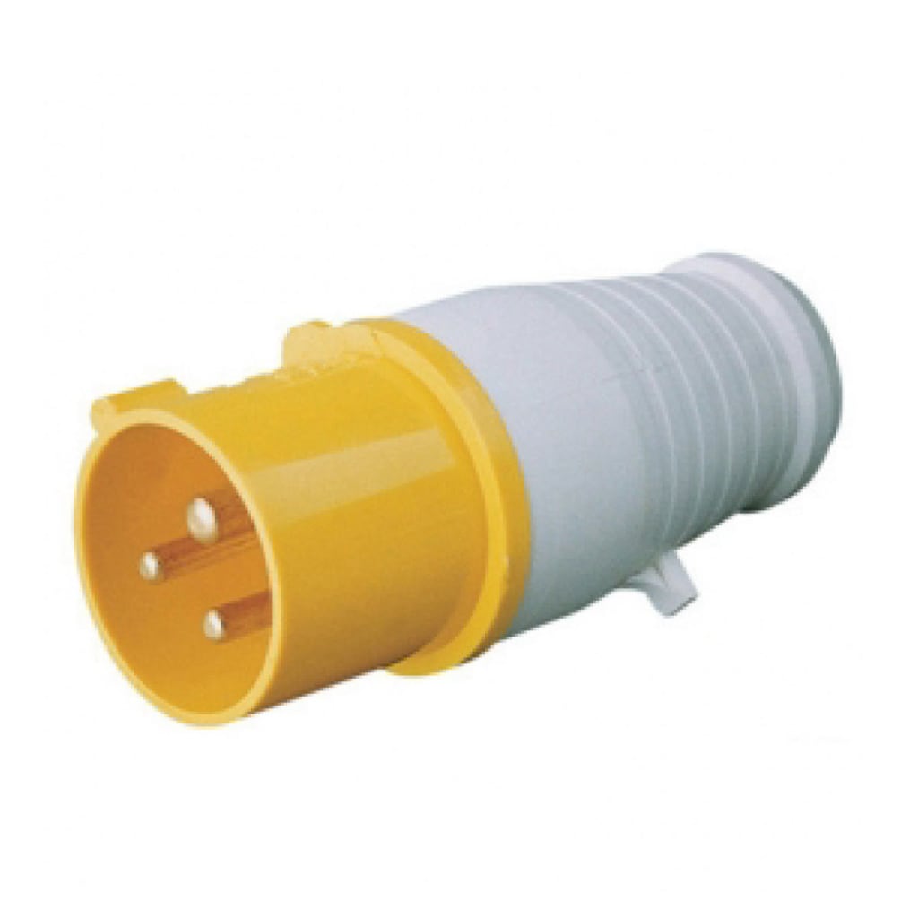 CLAVIJA AEREA 32A 110VAC 2P+T AMARILLO