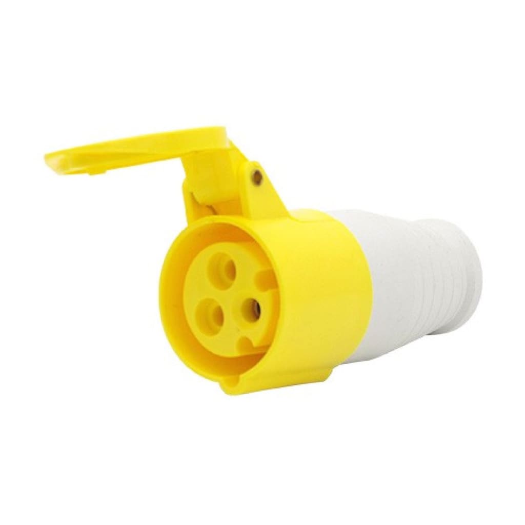TOMA AEREA 32A 110VAC 2P+T AMARILLO