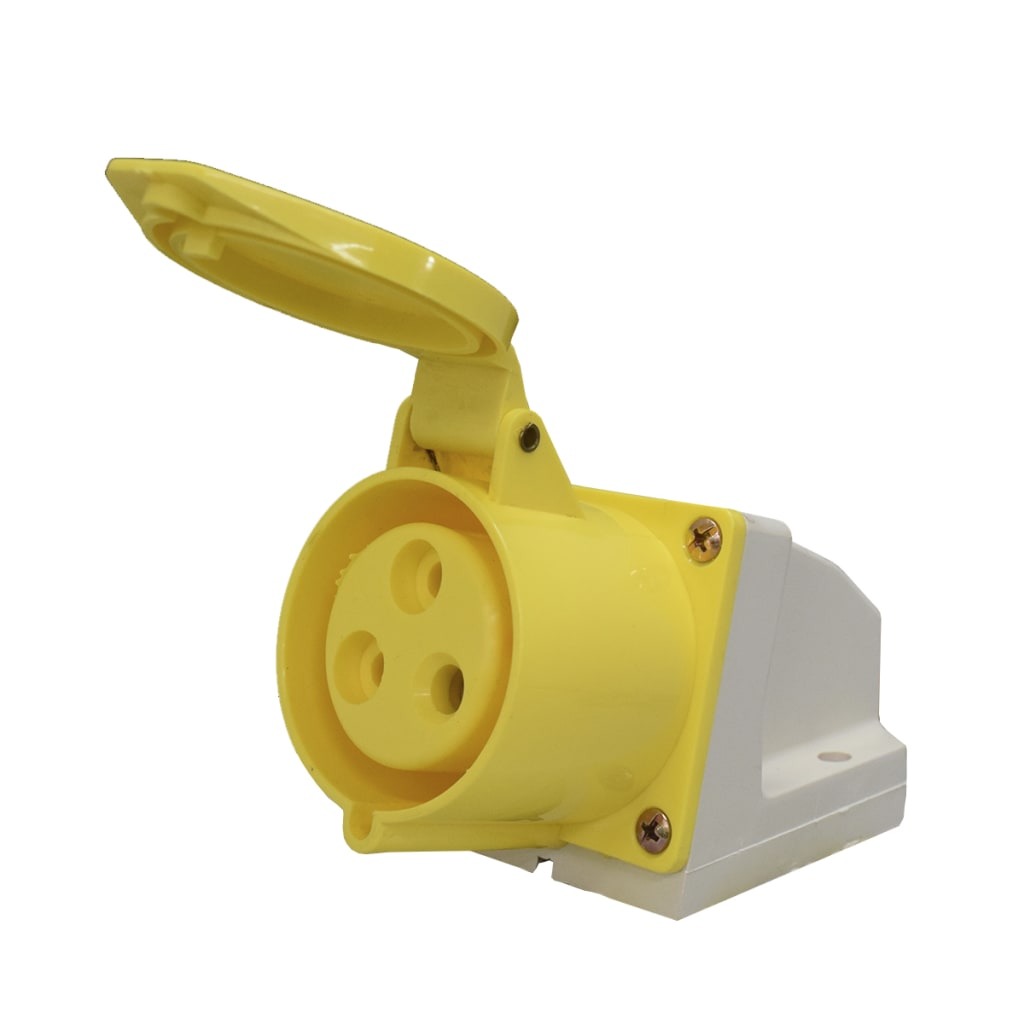 TOMA SOBREPONER 32A 110VAC 2P+T AMARILLO