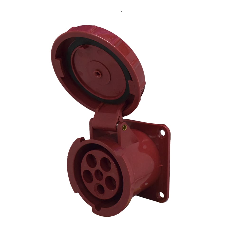 TOMA INCRUSTAR 63A 220-380/240-415VAC ROJO