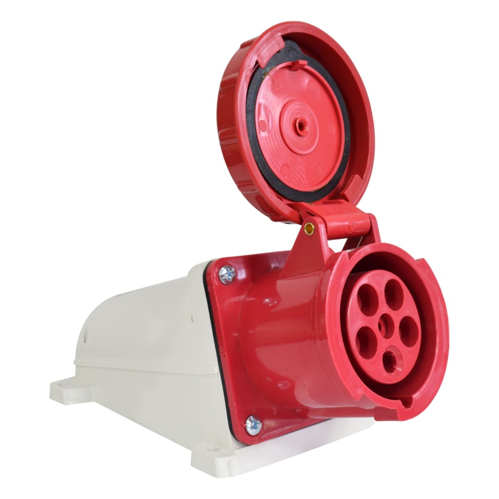 TOMA SOBREPONER 63A 220-380/240-415VAC ROJO