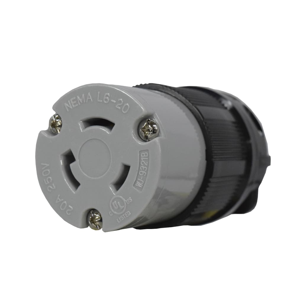 TOMA SEG AE 20A/250VAC 2P+T NEMA L6-20 UL