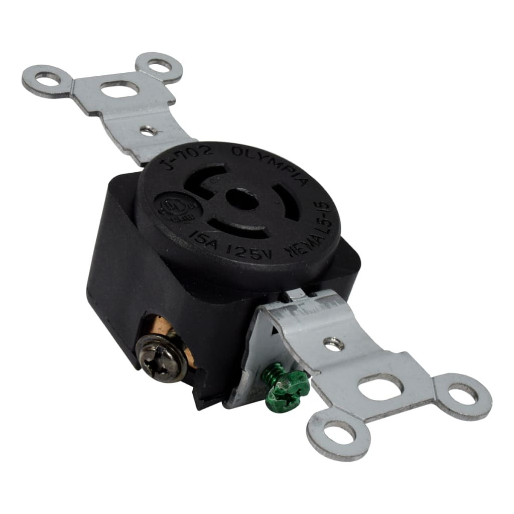 TOMA SEG INC 15A/125VAC 2P+T NEMA L5-15 R UL