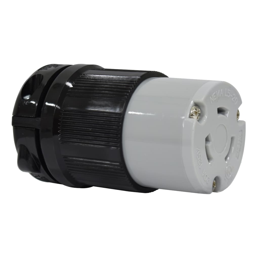 TOMA SEG AE 20A/125VAC 2P+T NEMA L5-20 UL