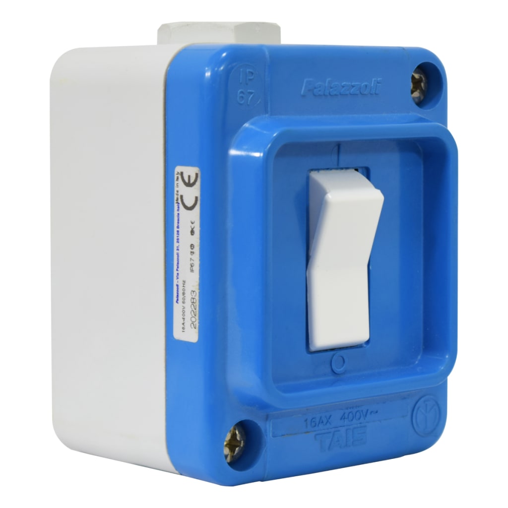 INTERRUPTOR S/PONER GRP 3P 16A 400VAC 2XM20 IP67 62X80X48 mm