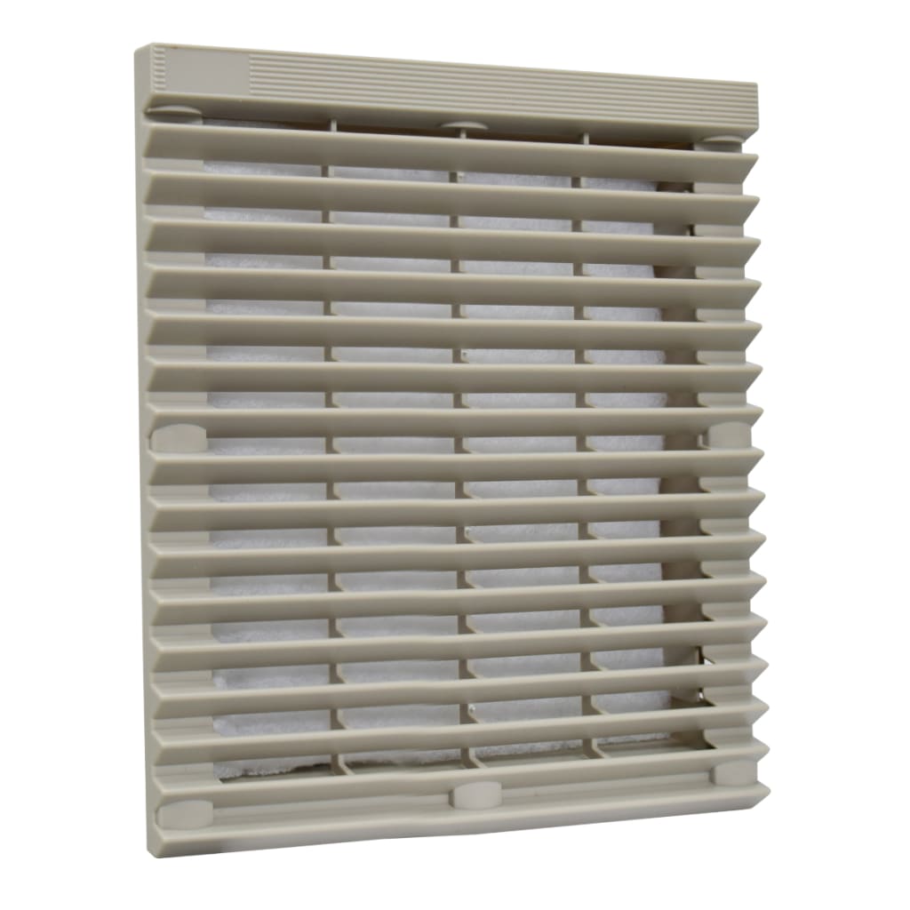 PROTEC PLAST C/FILT 205X205mm ABS GRIS