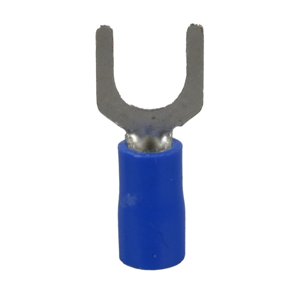 TERMINAL U AZUL 6.4mm 14-16AW6 X 1 PQTE DE 100 UND