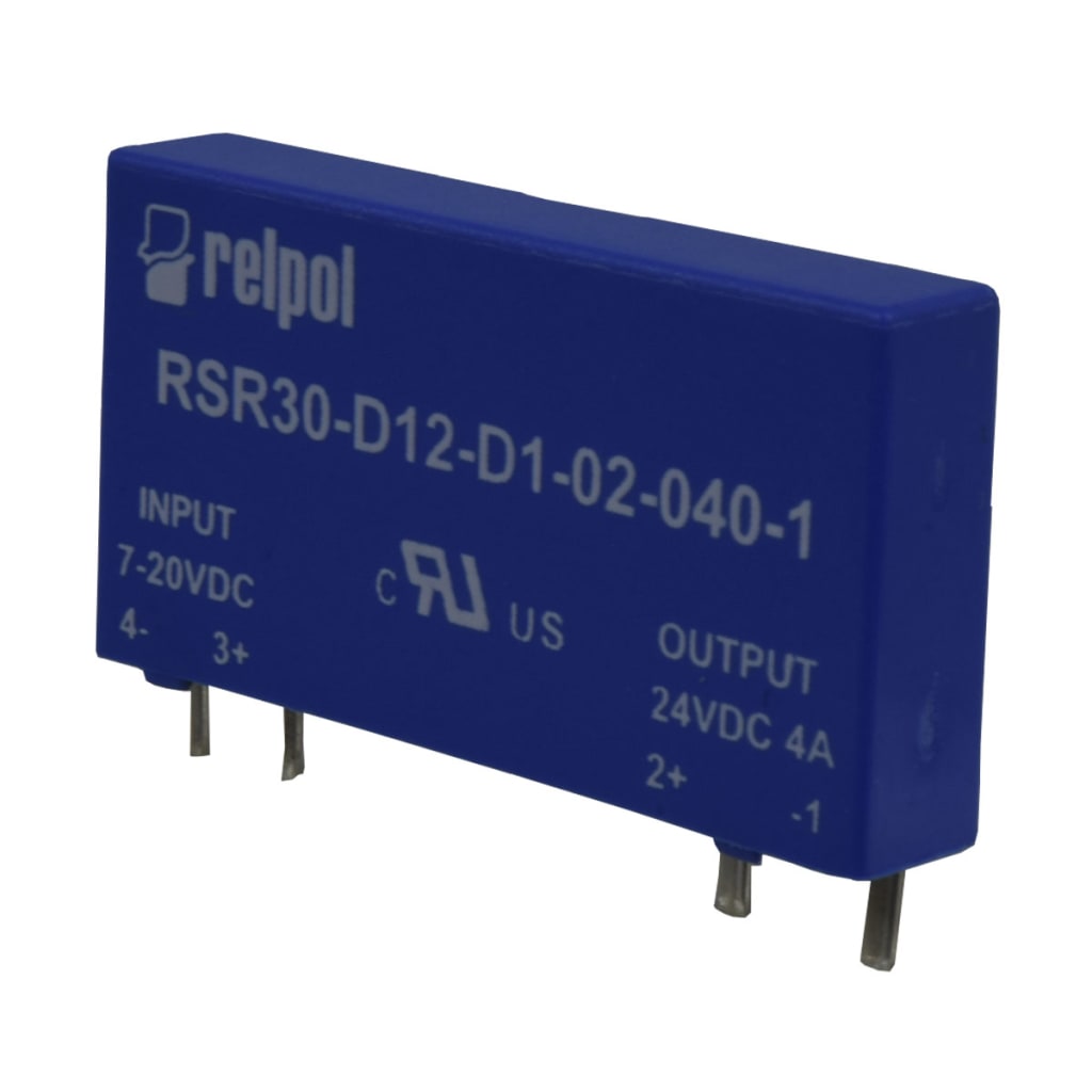 RELE SLIM 12 VDC CONTROL,  CARGA 4A 24VDC