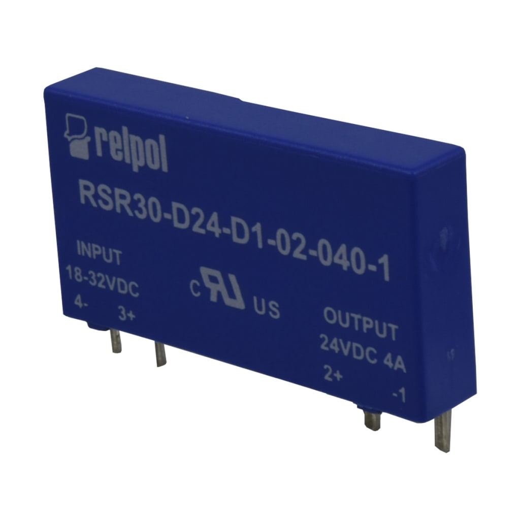 RELE SLIM 18-32 VDC CONTROL,  CARGA 4A 24VDC