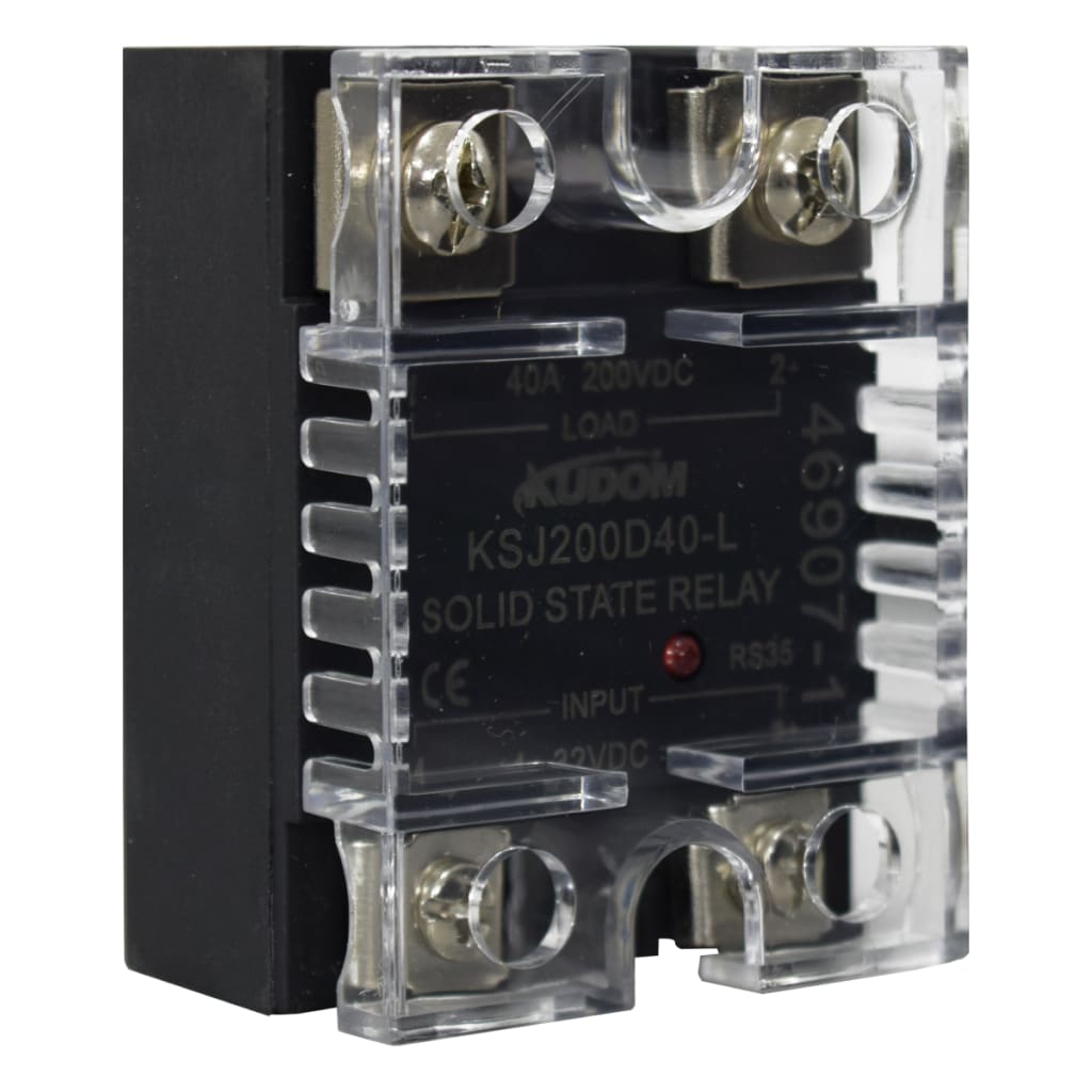 SSR 40A 4-32VDC 200VDC C/TAPA Y LED IND