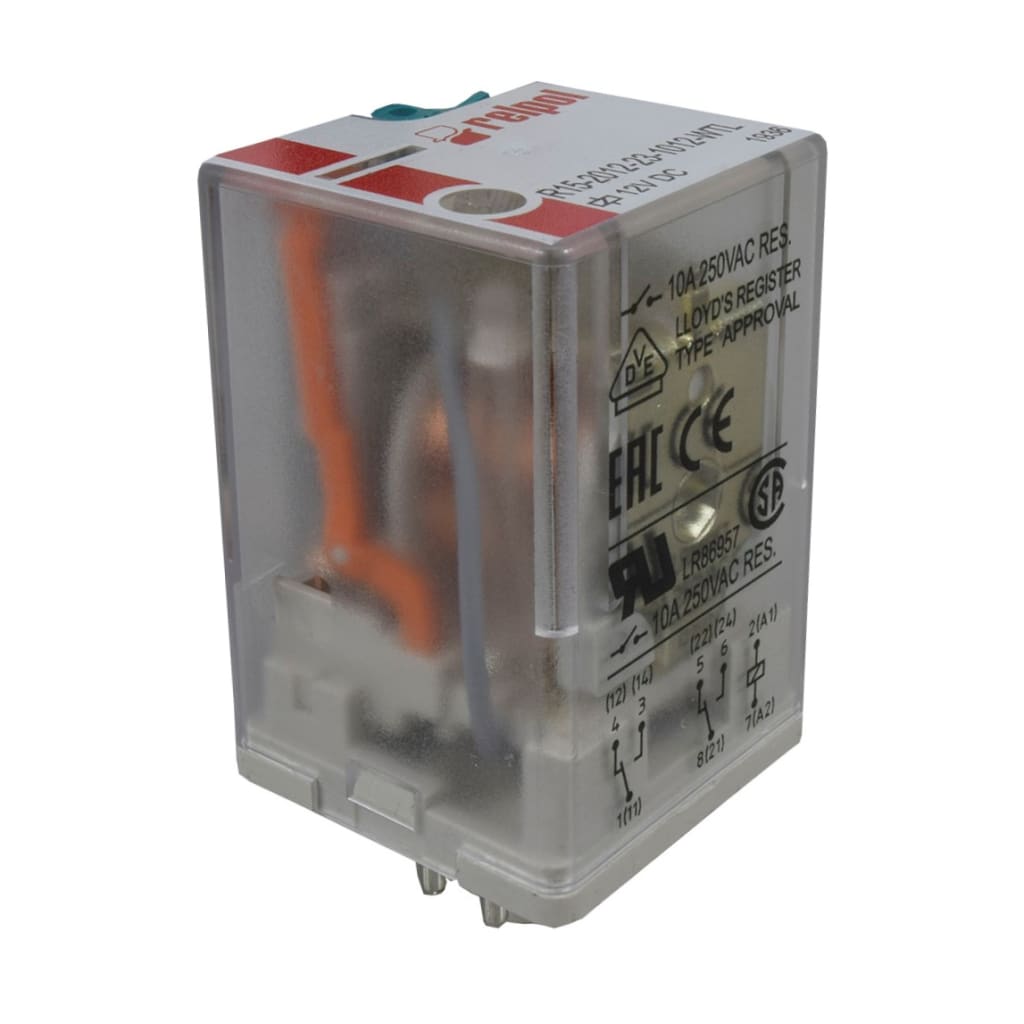 RELEVO 12VDC 8 PINES 10A/250VAC UL