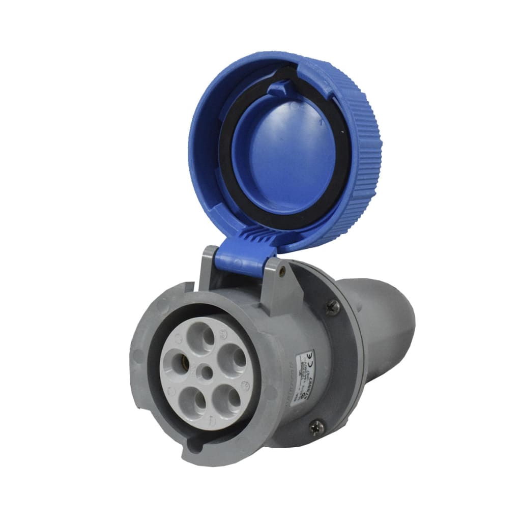 TOMA AEREA 5X63A 230V 9H IP67 AZUL
