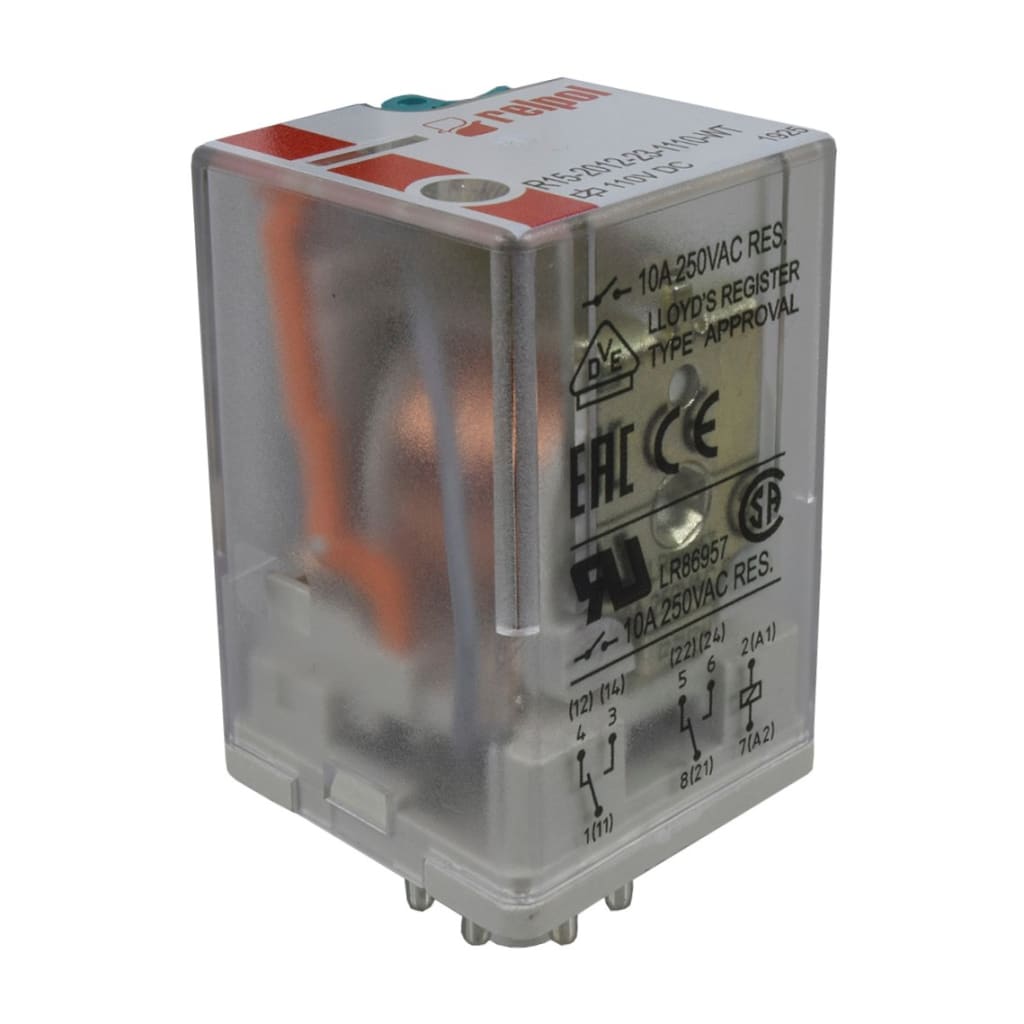 RELEVO 110VDC 8 PINES 10A/250VAC UL