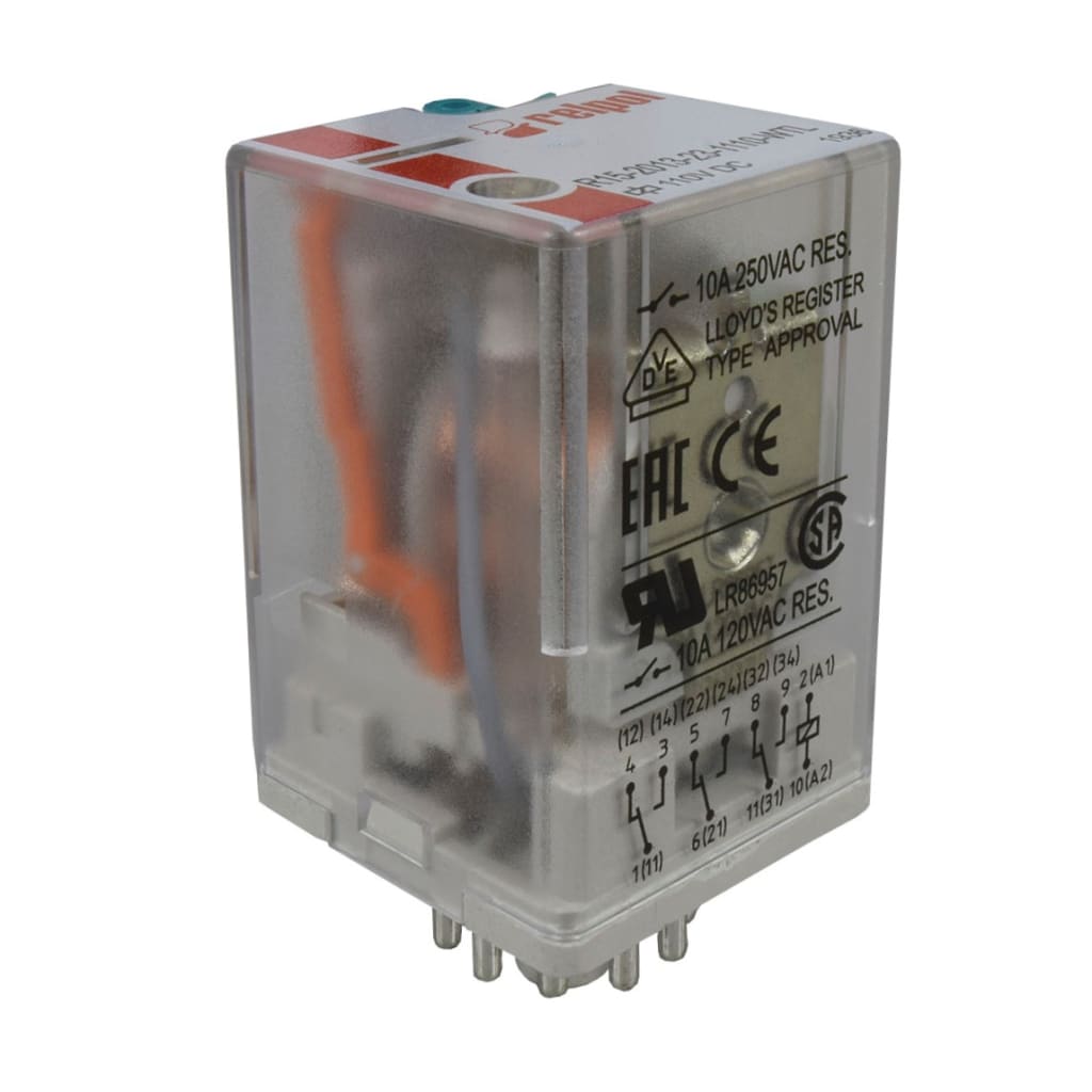 RELEVO 110VDC 11 PINES 10A/250VAC UL