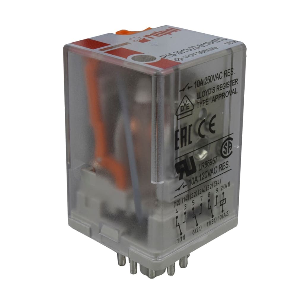 RELEVO 110VAC 11 PINES 10A/250VAC UL