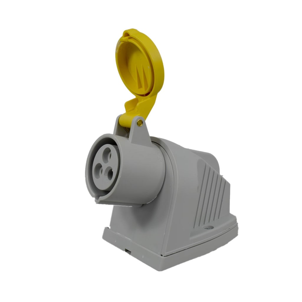 TOMA S/PON 3X16 A 110V IP44 90º AMARILLO
