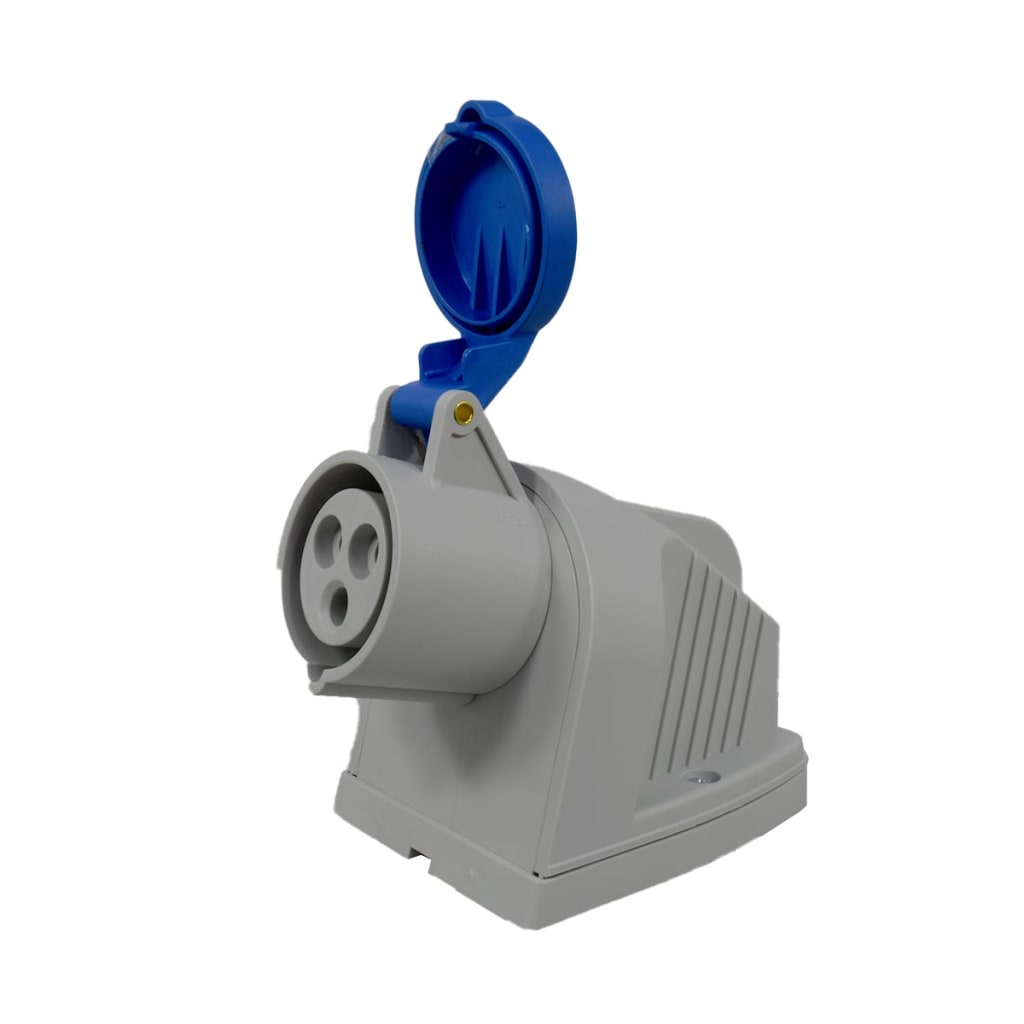 TOMA S/PON 3X16 A 230V IP44 90º AZUL