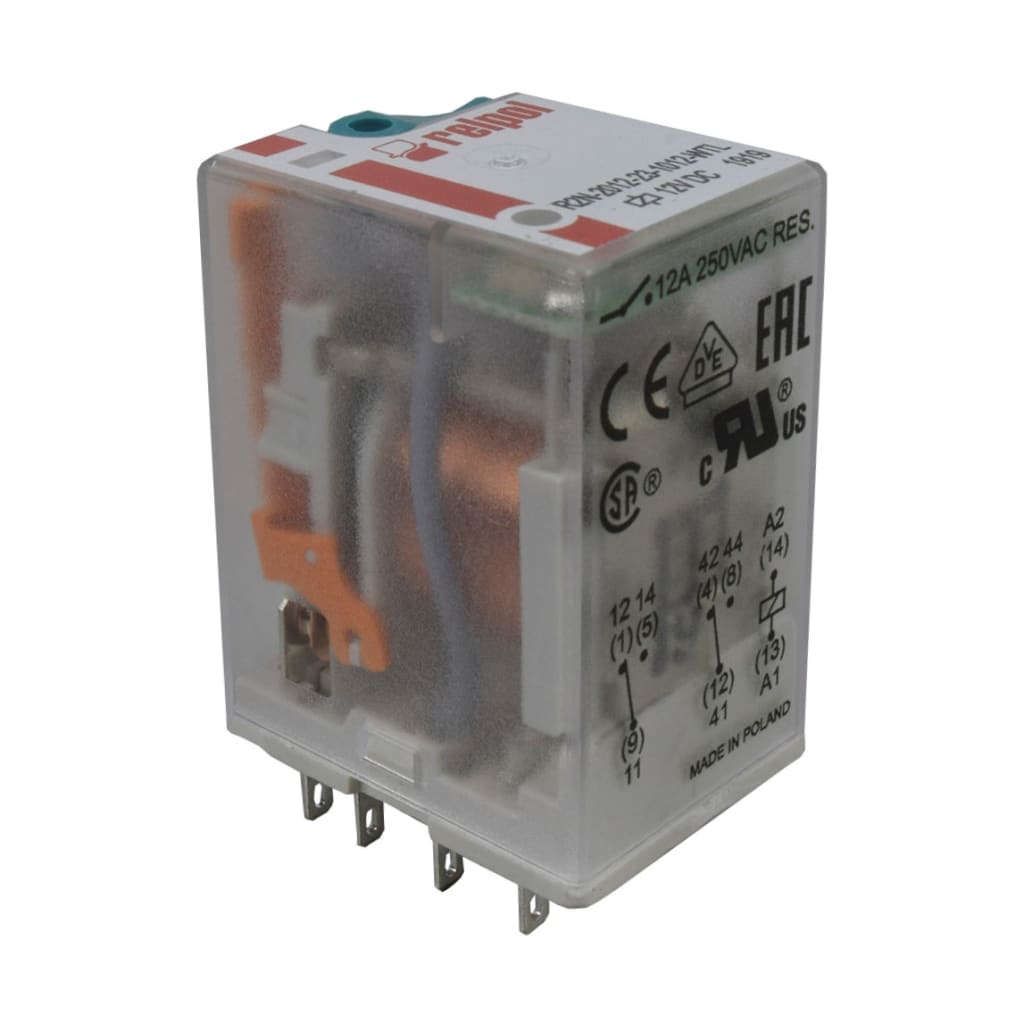 MINI RELEVO 12VDC 8 PINES PLANOS UL