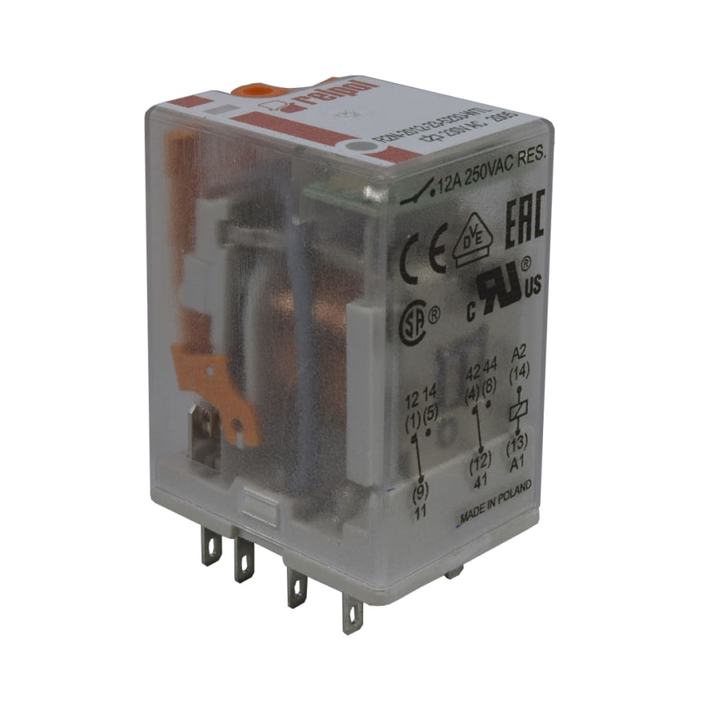 MINI RELEVO 230 VAC 8 PINES PLANOS UL