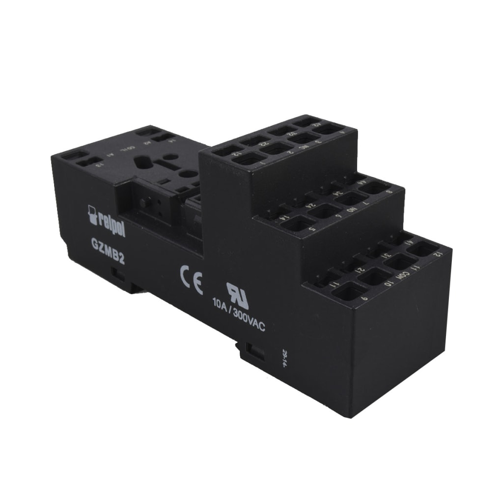 BASE 8 P CONEX RESORTE P/RIEL UL REL