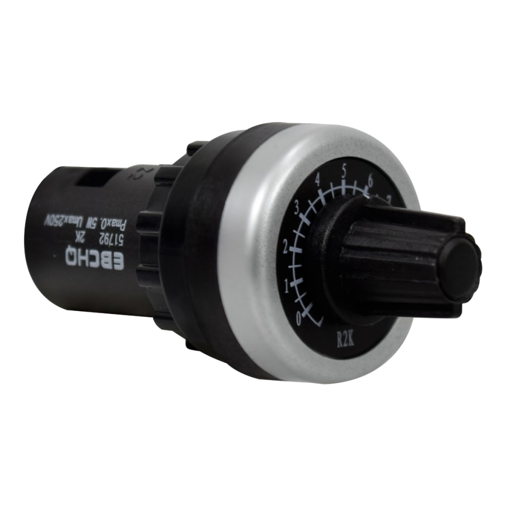 POTENCIOMETRO LINEAL COMPACTO 2KOHM 1V Dia 22mm 0.5W