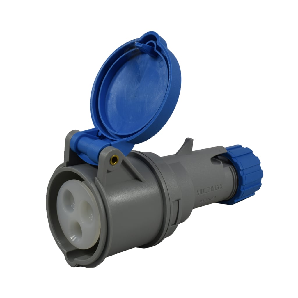 TOMA AEREA 3X16A 230V 6H IP44 AZUL