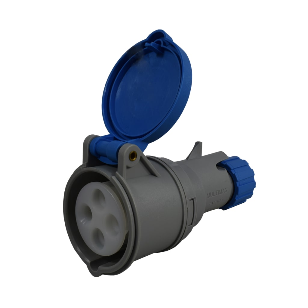 TOMA AEREA 4X16A 230V 9H IP44 AZUL