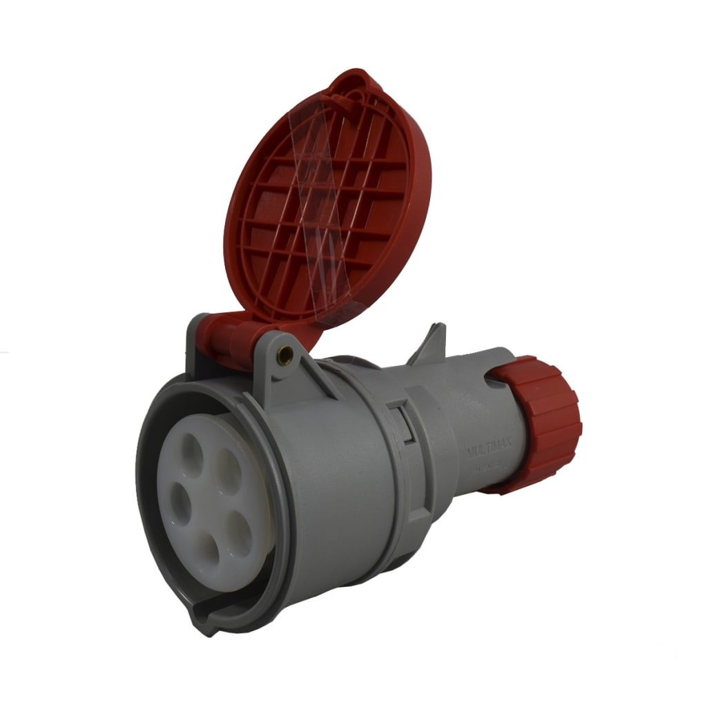 TOMA AEREA 5X16A 400V 6H IP44 ROJA