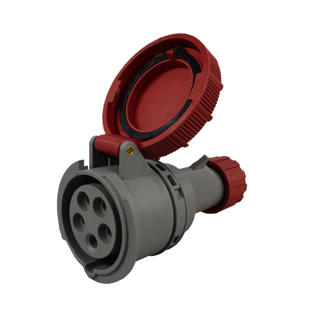 TOMA AEREA 5X16A 400V 6H IP67 ROJA