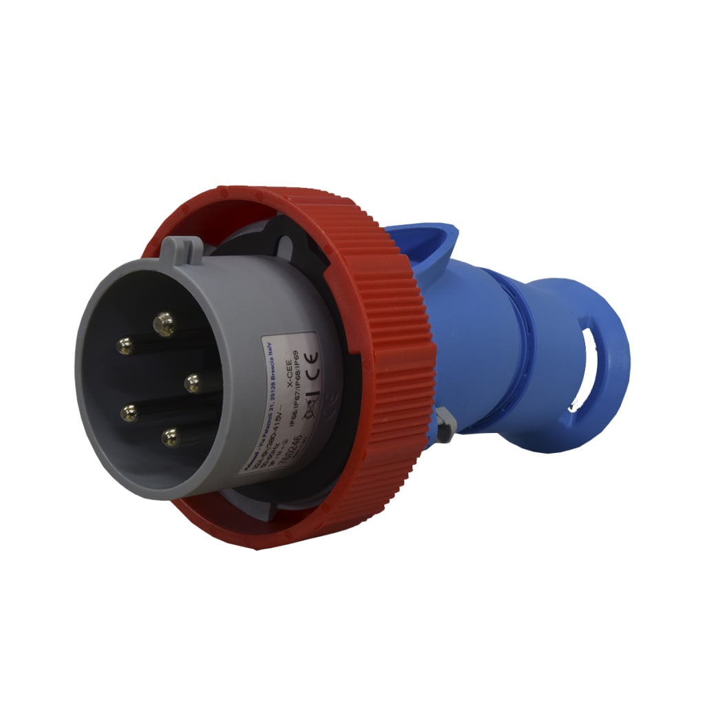 CLAVIJA AEREA 5X32A 400V 6H IP66/67/68/69 ROJA XCEE