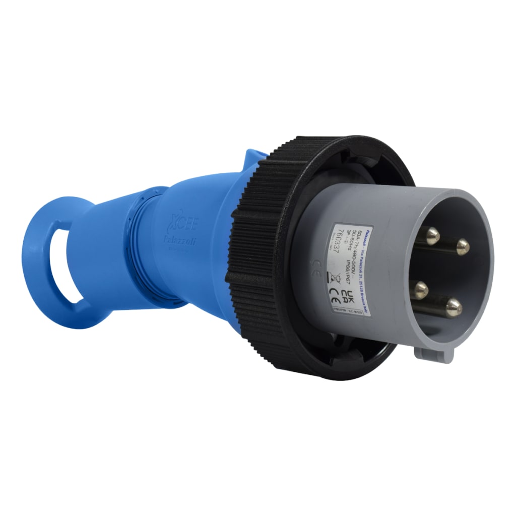 CLAVIJA AE 4X63A 500VAC 7H IP66/67/68/69  NEGRA XCEE