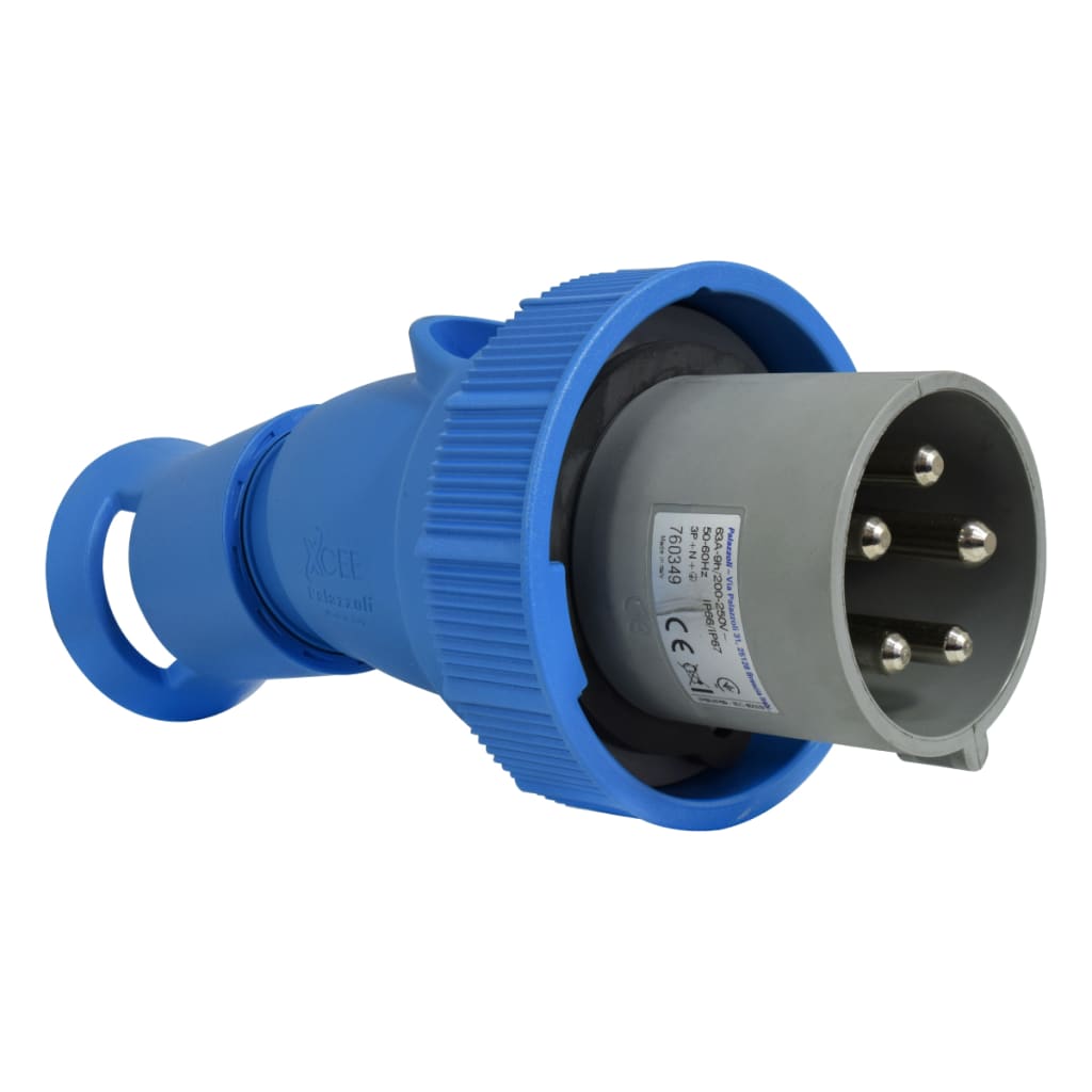 CLAVIJA AE 5X63A 230VAC 9H IP66/67/68/69  AZUL XCEE