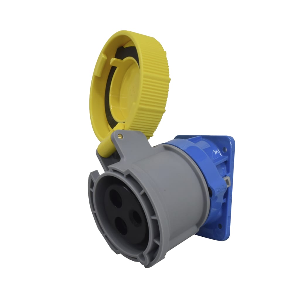 TOMA INCRUSTAR INCLI 3X32A 110V 4H IP66/67/68/69 AMARILLA XCEE