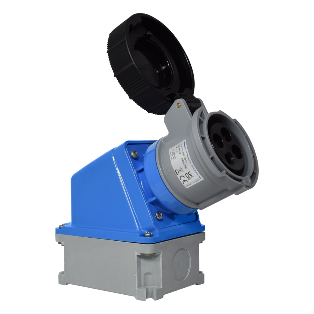 TOMA S/PONER 4X32A 500VAC 7H  IP66/67/68/69 NEGRA XCEE