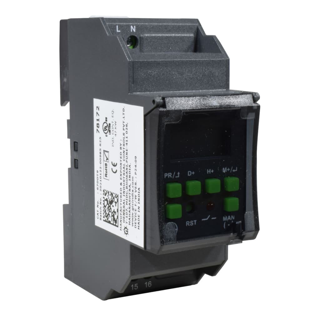 PROG SEM 16PULSE LCD 110-240VAC RIEL DIN