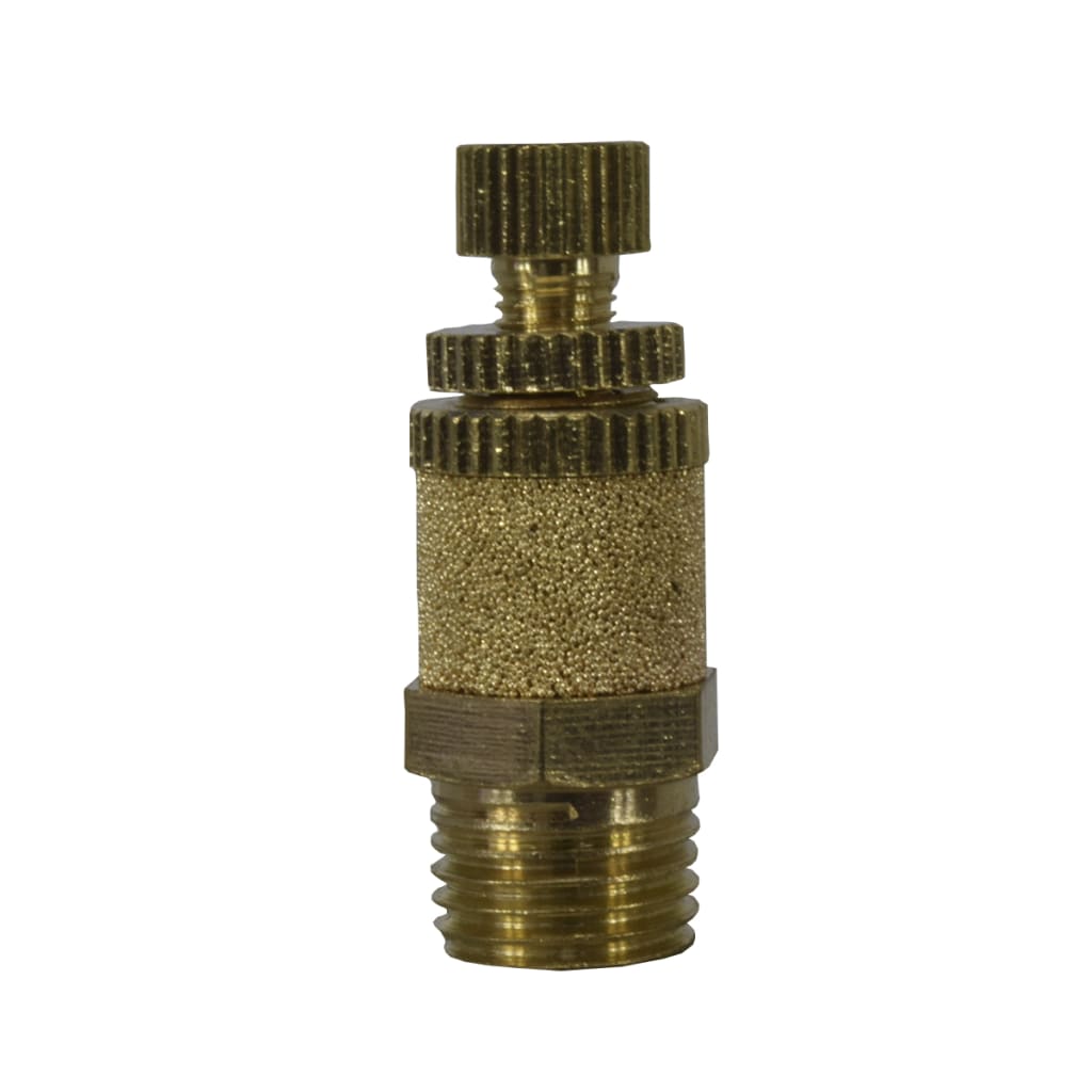 SILENCIADOR MACHO 1/4"NPT C/CONTROL FLUJO RED 30dB X1 UND