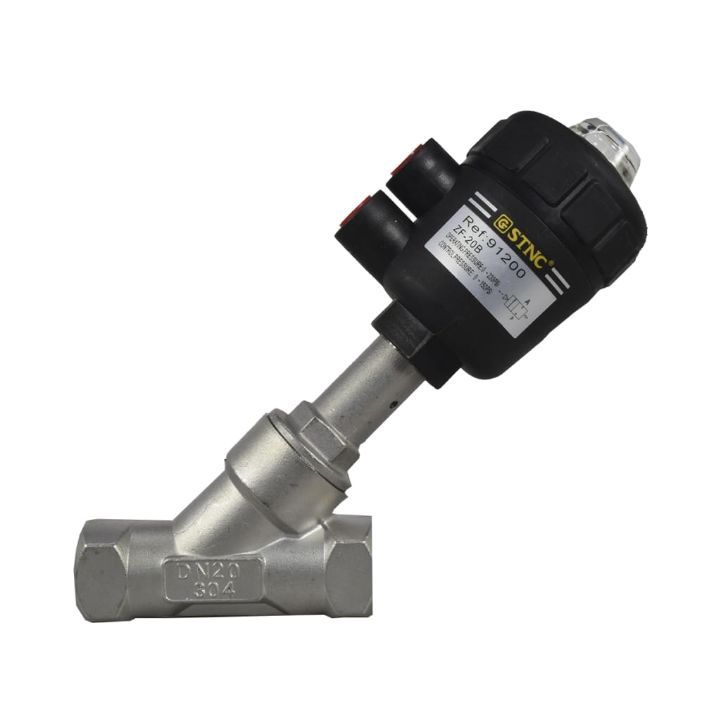 VALVULA INCLI 2/2 NC PTO 3/4 NPT 0-150 PSI SS