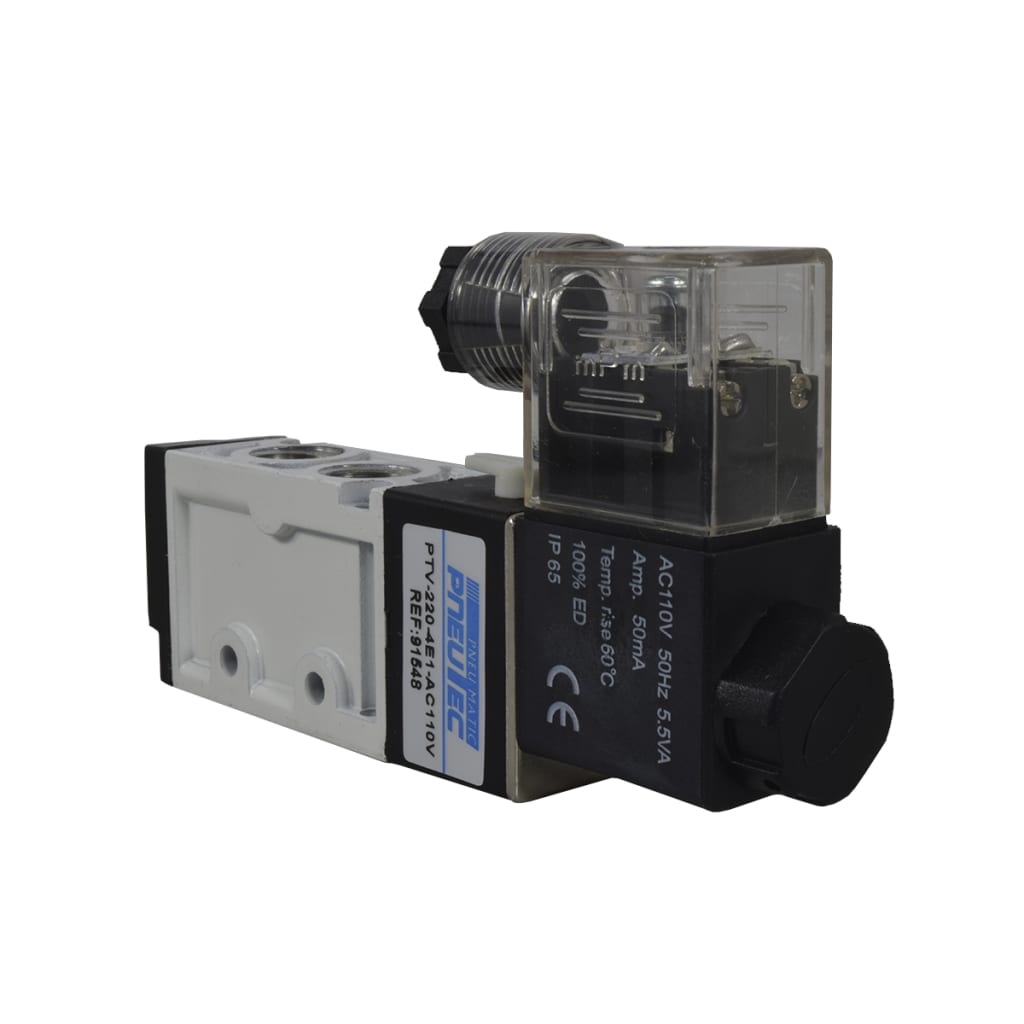 V SOL 5/2 ANC 22mm 1/4 NPT 110VAC AC PIL 1 SOL