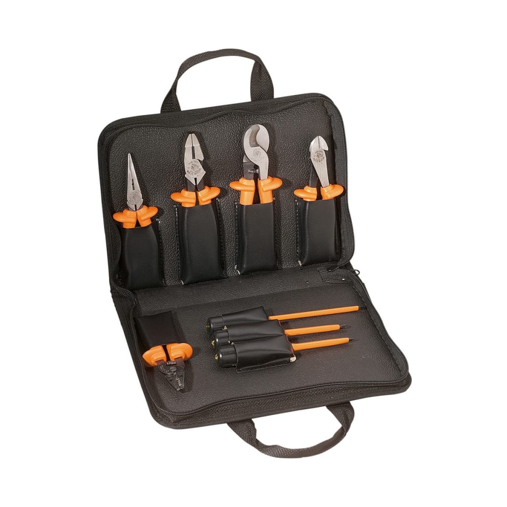 JUEGO DE HERRAMIENTAS AISLADAS DE CALIDAD SUPERIOR, 8 PIEZAS, JUEGO COMPACTO DE OCHO DE LAS HERRAMIENTAS AISLADAS MÁS COMUNES.