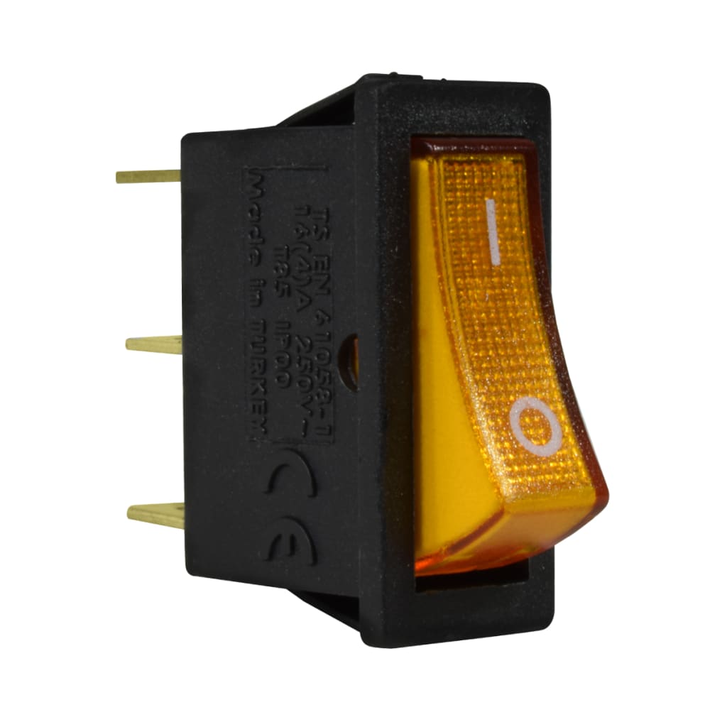 INT BALANCIN RECT AMARILLO 16(4)A 250V 10 UNID