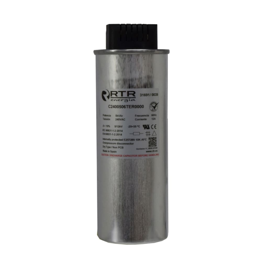 CONDENSAD TRIF P/FP 5KVAR/240VAC 60HZ UL ESPAÑA
