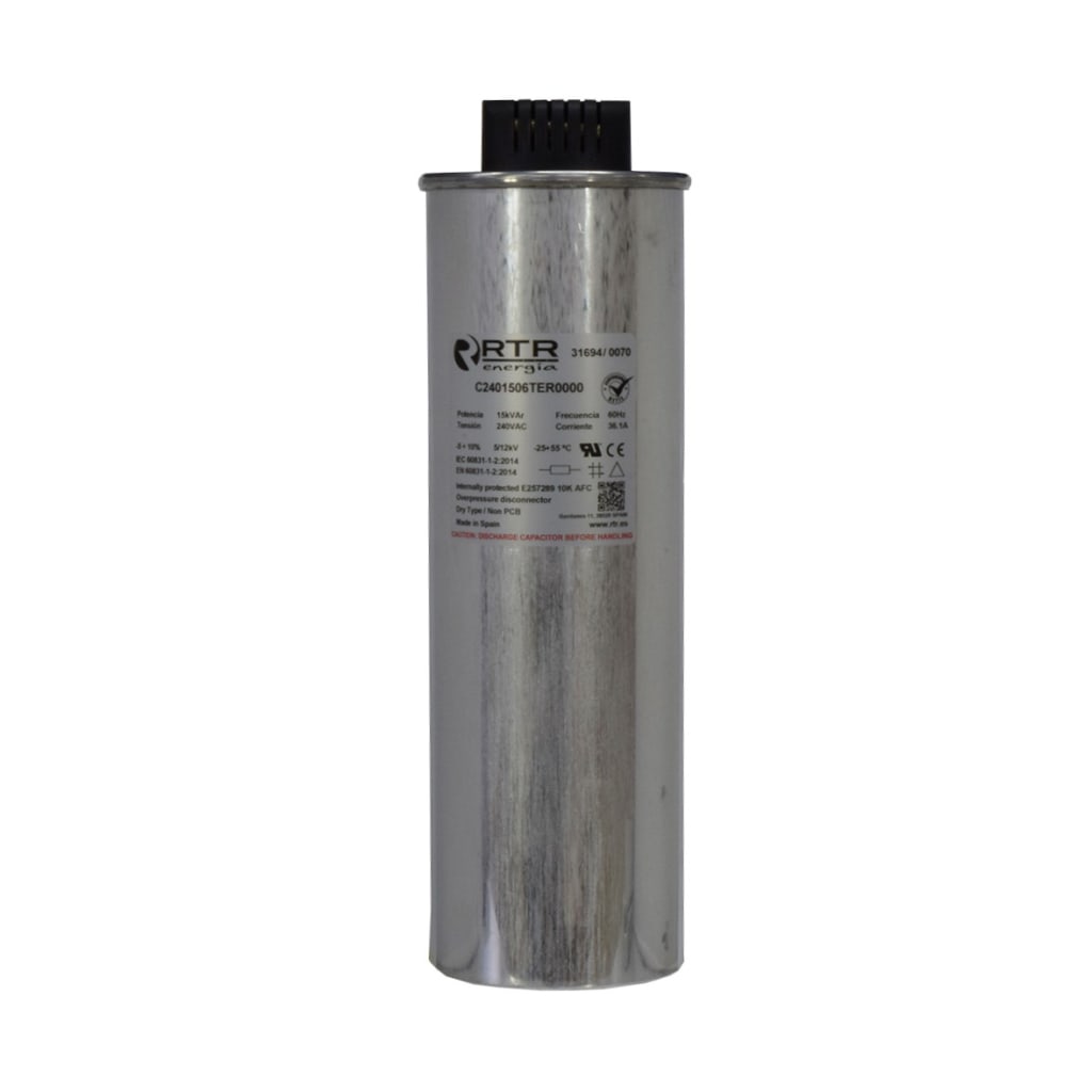 CONDENSAD TRIF P/FP 15KVAR/240VAC 60HZ UL ESPAÑA