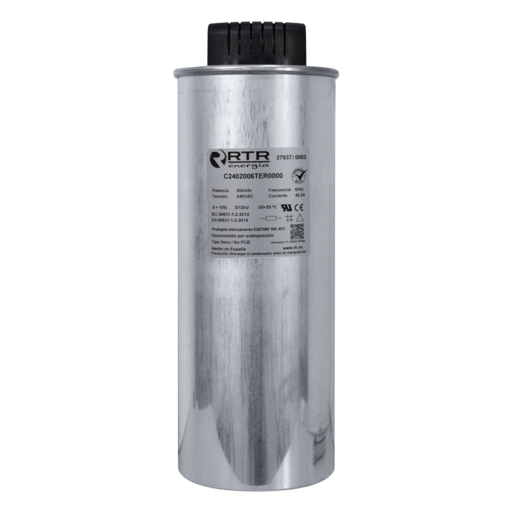 CONDENSAD TRIF P/FP 20KVAR/240VAC 60HZ UL ESPAÑA