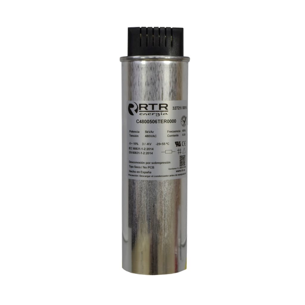 CONDENSAD TRIF P/FP 5KVAR/480VAC 60HZ UL ESPAÑA