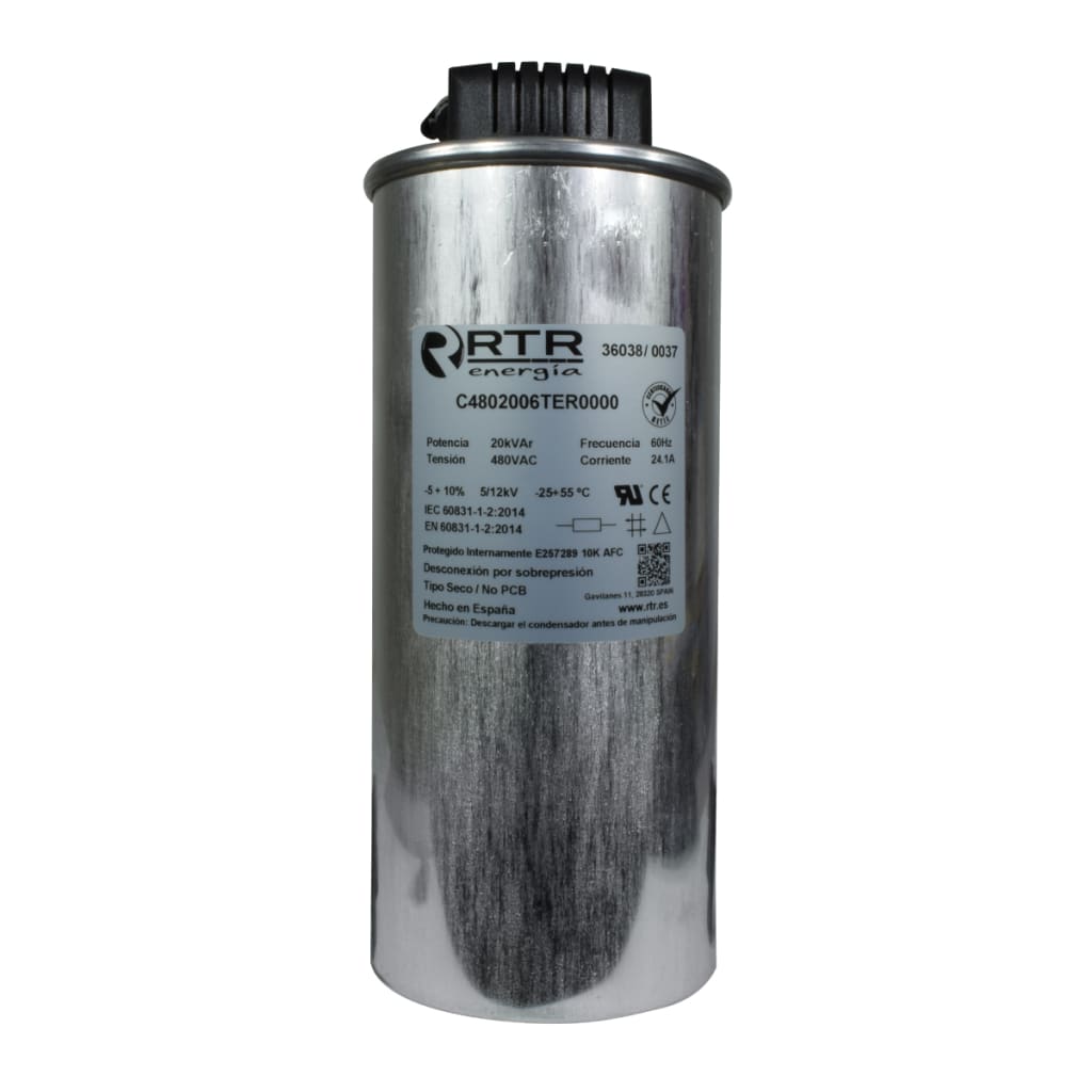 CONDENSAD TRIF P/FP 20KVAR/480VAC 60HZ UL ESPAÑA