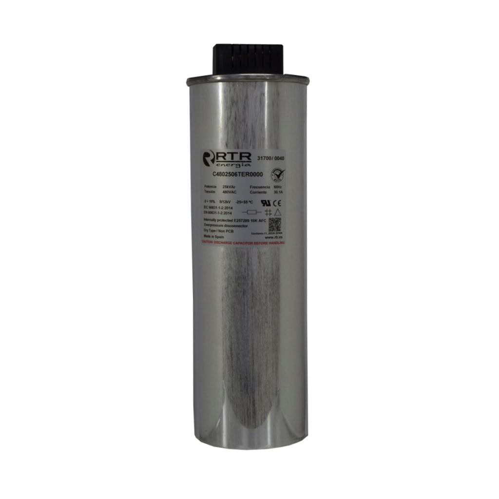 CONDENSAD TRIF P/FP 25KVAR/480VAC 60HZ UL ESPAÑA