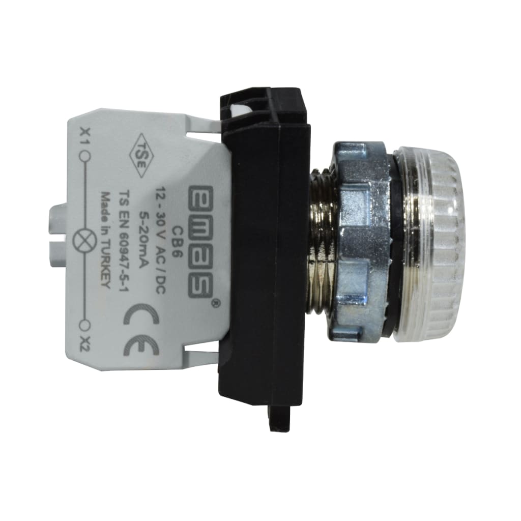 PILOTO MET BLANCO 12-30VAC/DC