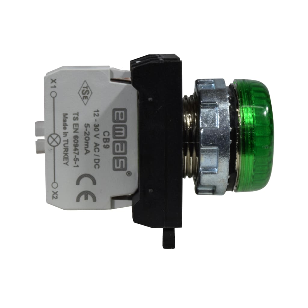PILOTO MET VERDE 12-30VAC/DC